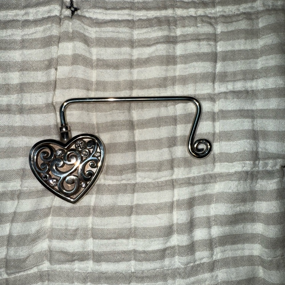 Brighton Silver Heart Swirl Hook
